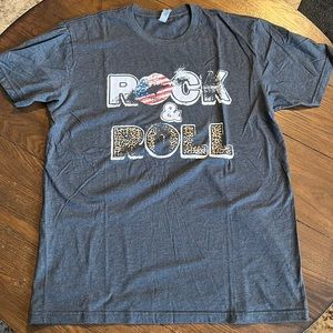 Boutique rock & roll shirt L